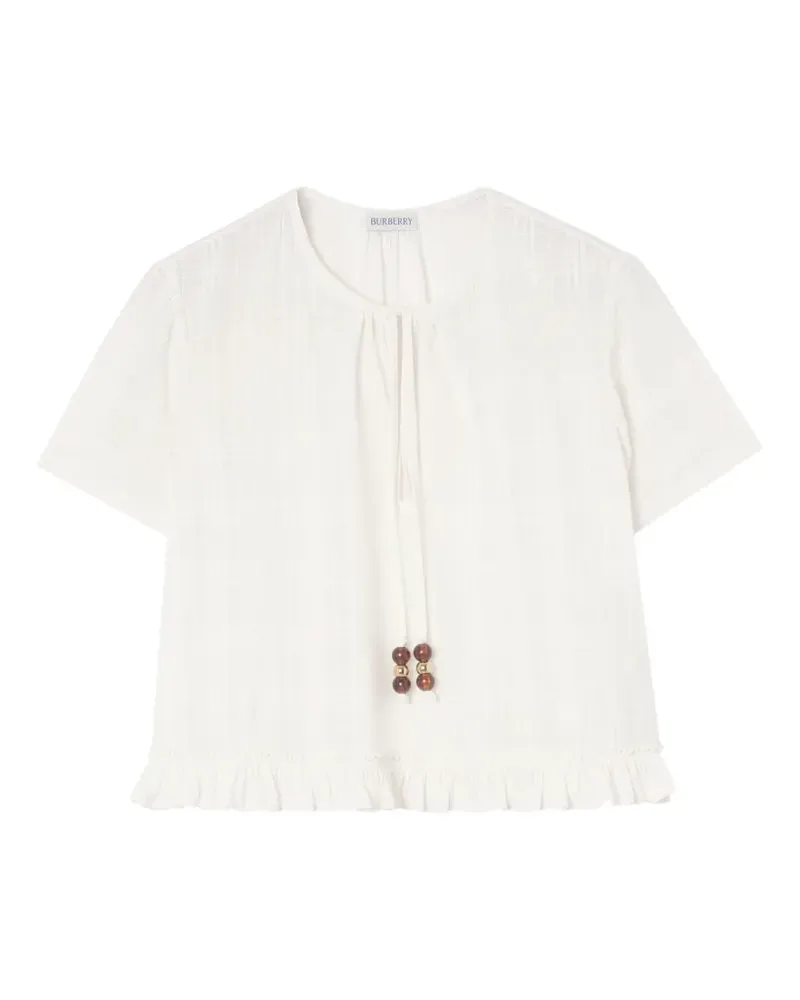 Burberry Check Bolero - Nude Nude