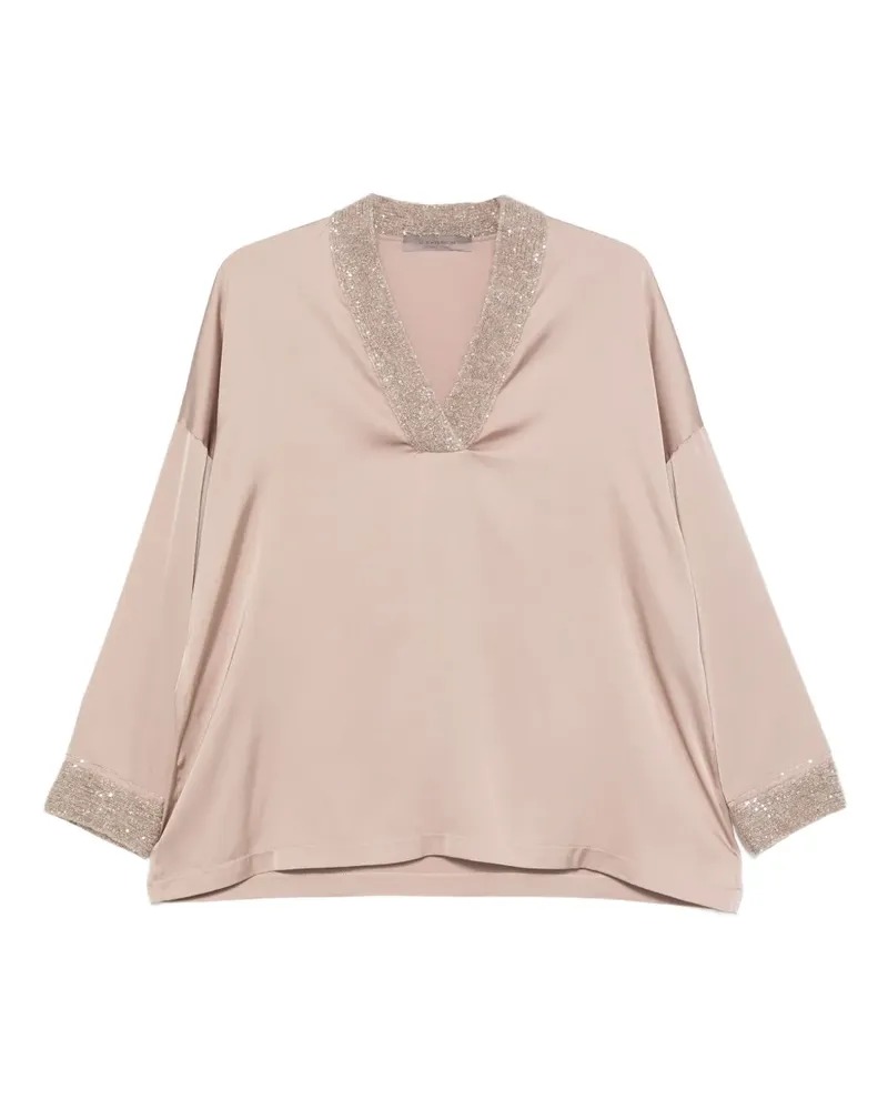 D.EXTERIOR sequin-embellished blouse - Nude Nude