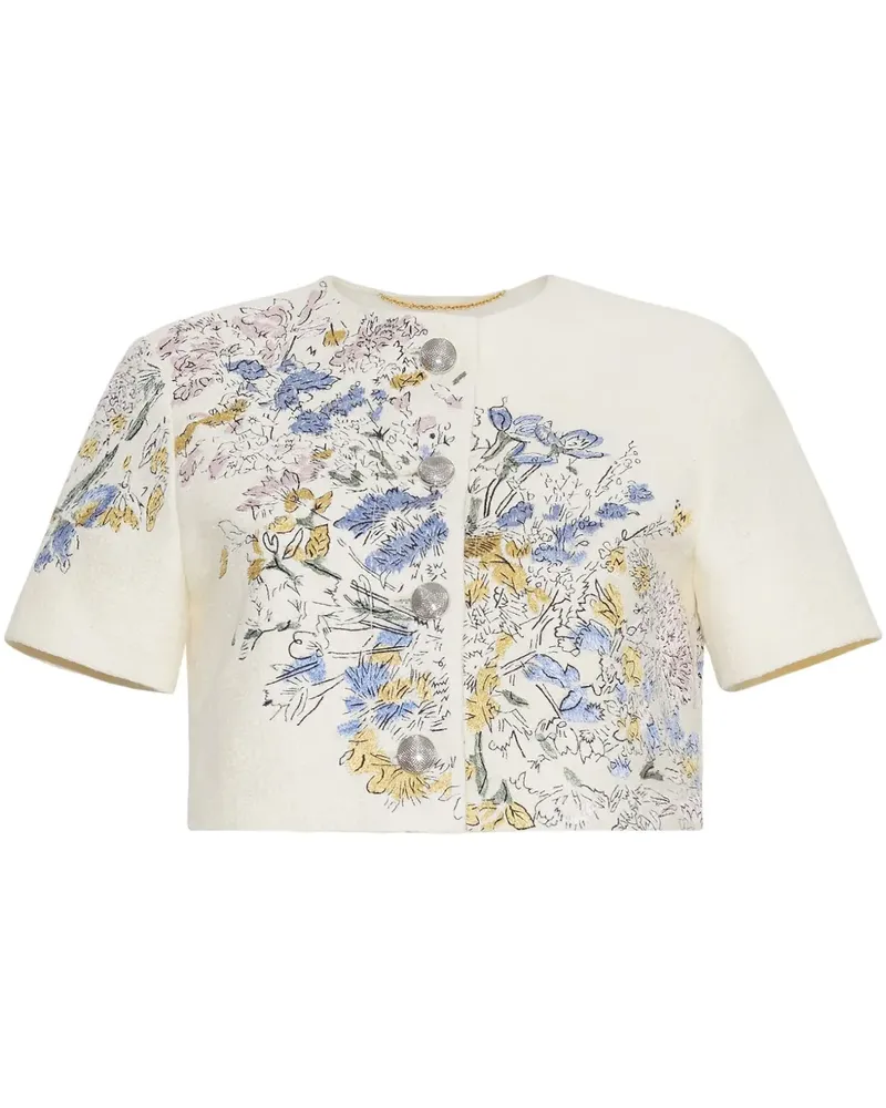 Adam Lippes Jacke mit Stickerei - Nude Nude