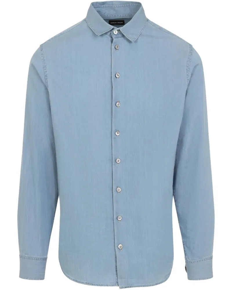 Giorgio Armani Klassisches Hemd - Blau Blau