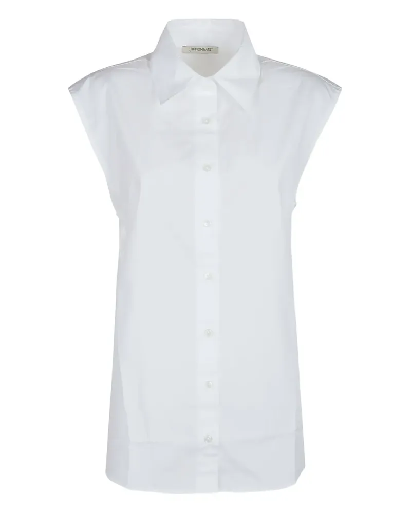 HINNOMINATE cap-sleeve cotton shirt - Weiß Weiß