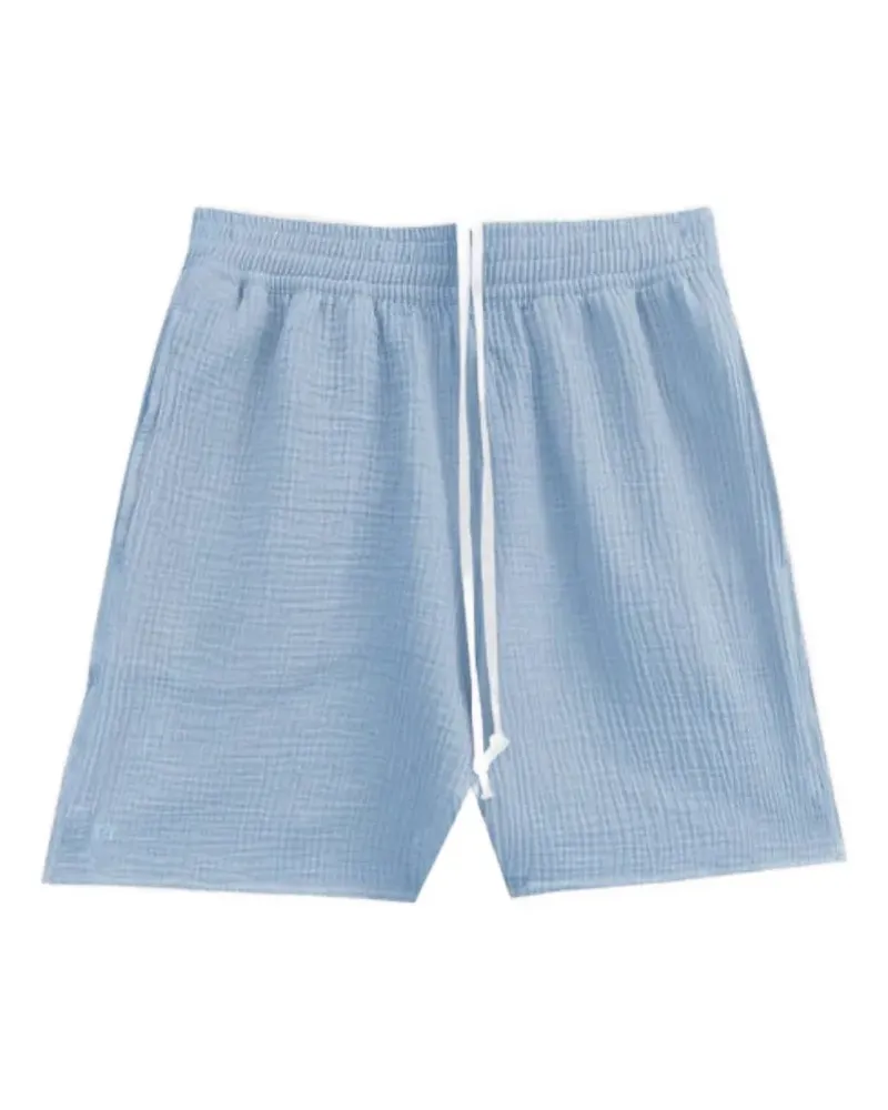 TRUE TRIBE drawstring textured shorts - Blau Blau