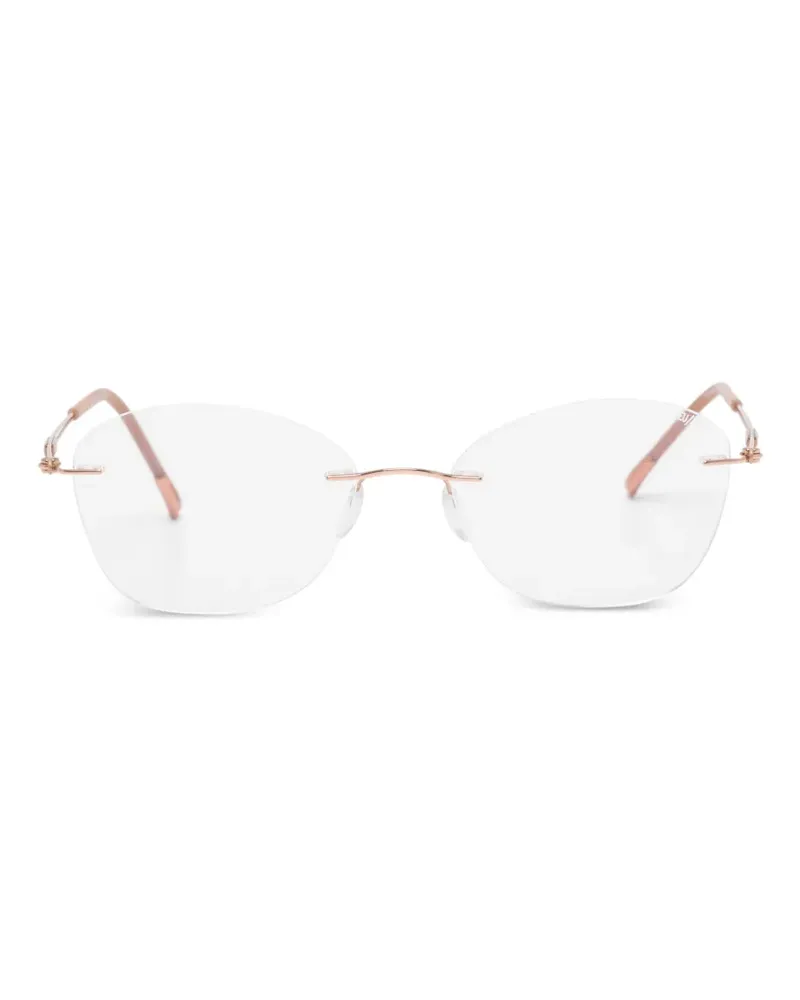 Silhouette rimless cat-eye glasses - Rosa Rosa