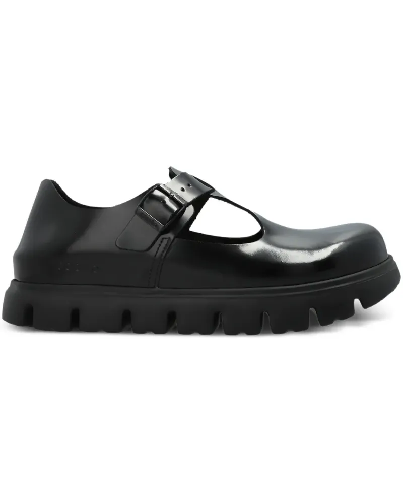 Birkenstock Paris Chunky Loafer mit Schnallenriemen - Schwarz Schwarz