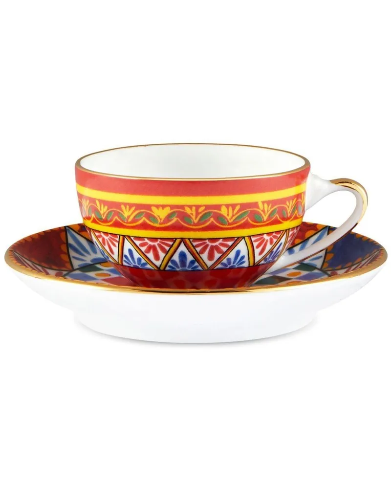 Dolce & Gabbana Carretto Siciliano Espresso-Service - Rot Rot