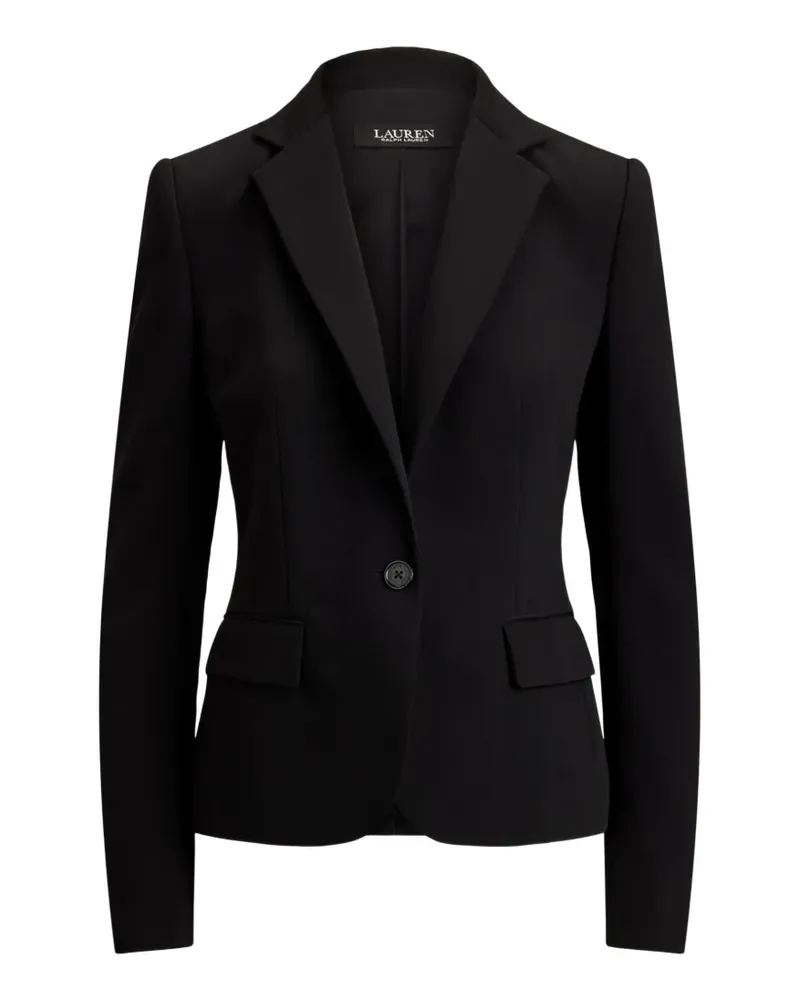 Ralph Lauren Blazer aus Stretch-Krepp mit einem Knopf - Schwarz Schwarz