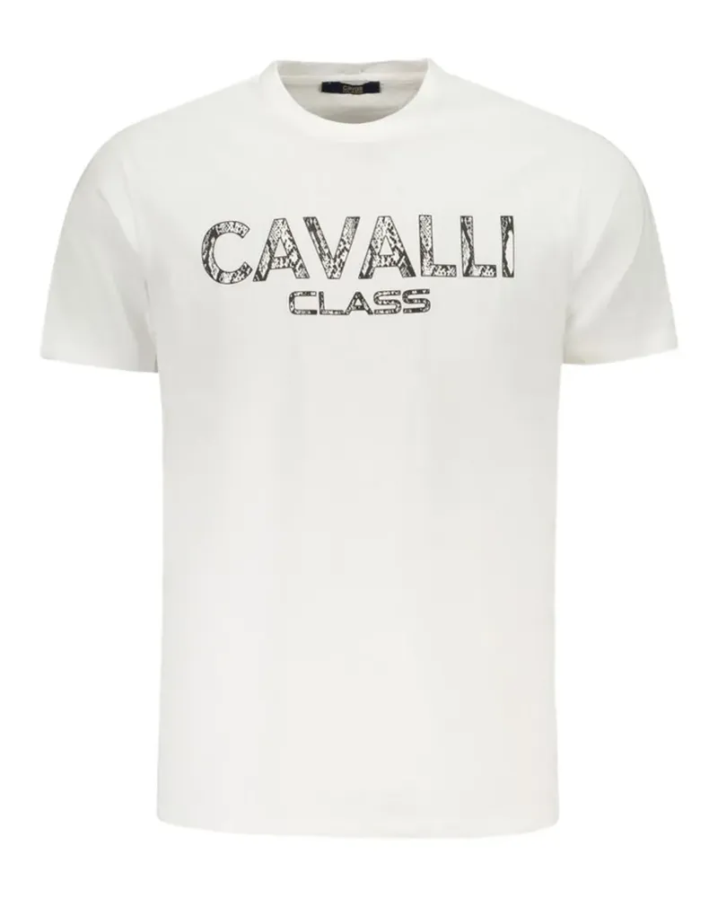 Roberto Cavalli logo-print T-shirt - Weiß Weiß