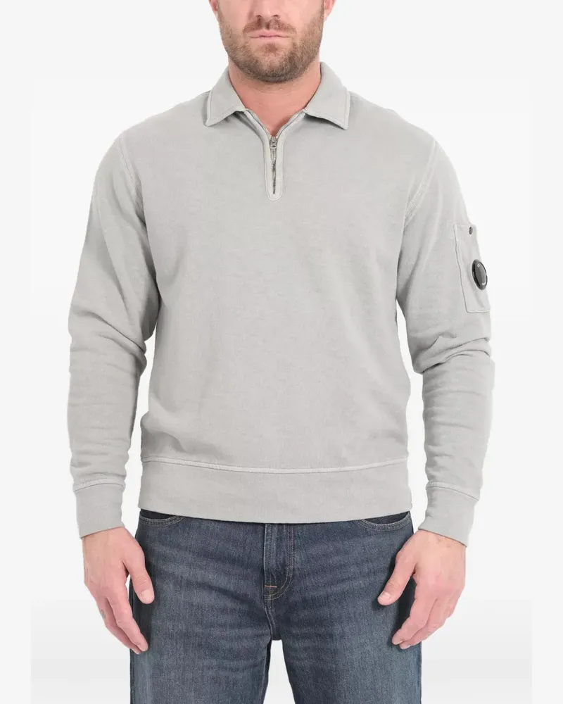 C.P. Company Sweatshirt mit Reißverschluss - Grau Grau
