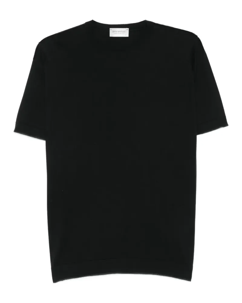 John Smedley crew-neck T-shirt - Schwarz Schwarz