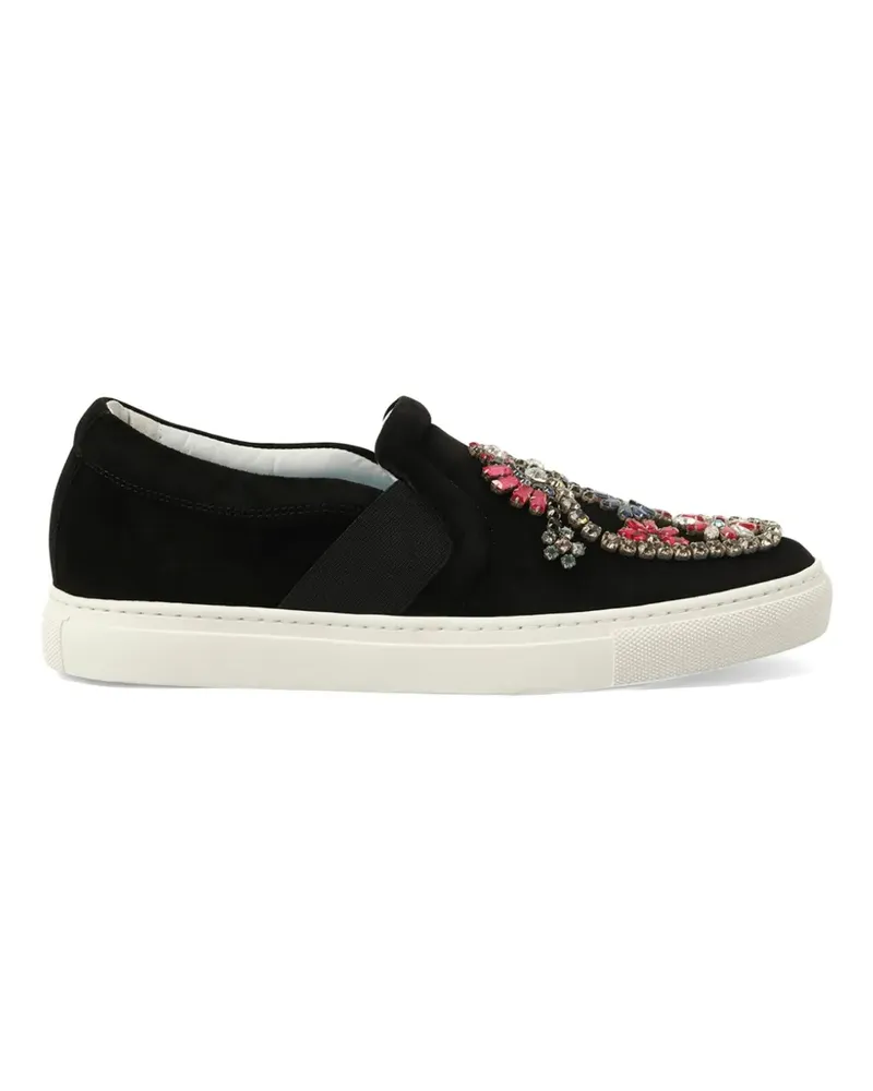 Lanvin embellished slip-on sneakers - Schwarz Schwarz