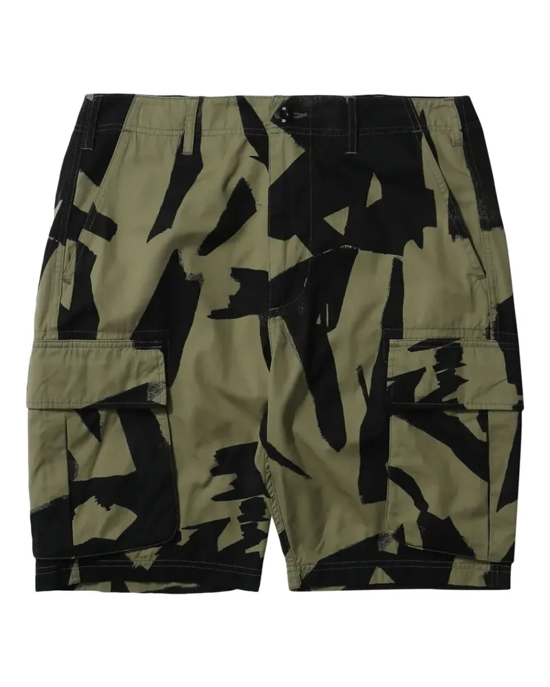 Neighborhood Cargo-Shorts mit Camo-Print - Schwarz Schwarz