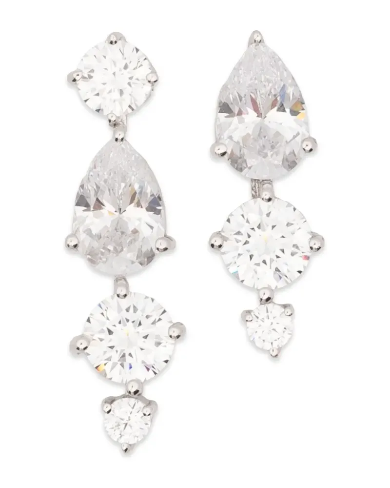 Completedworks drop embellishment earrings - Silber Silber