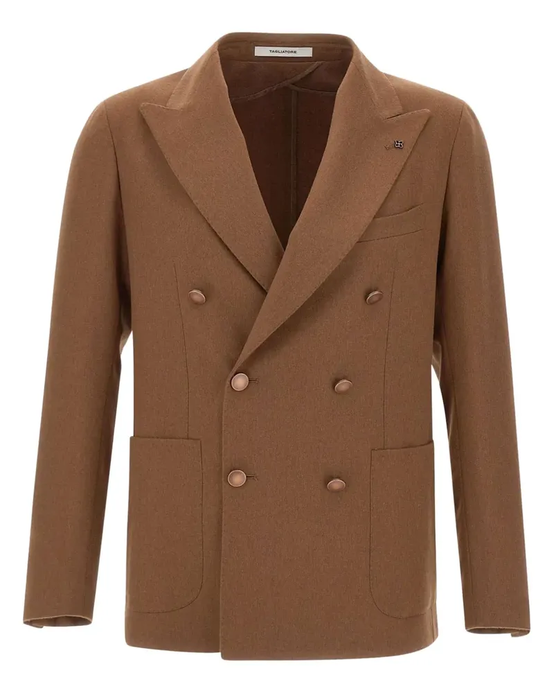 Tagliatore Doppelreihige Jacke - Braun Braun