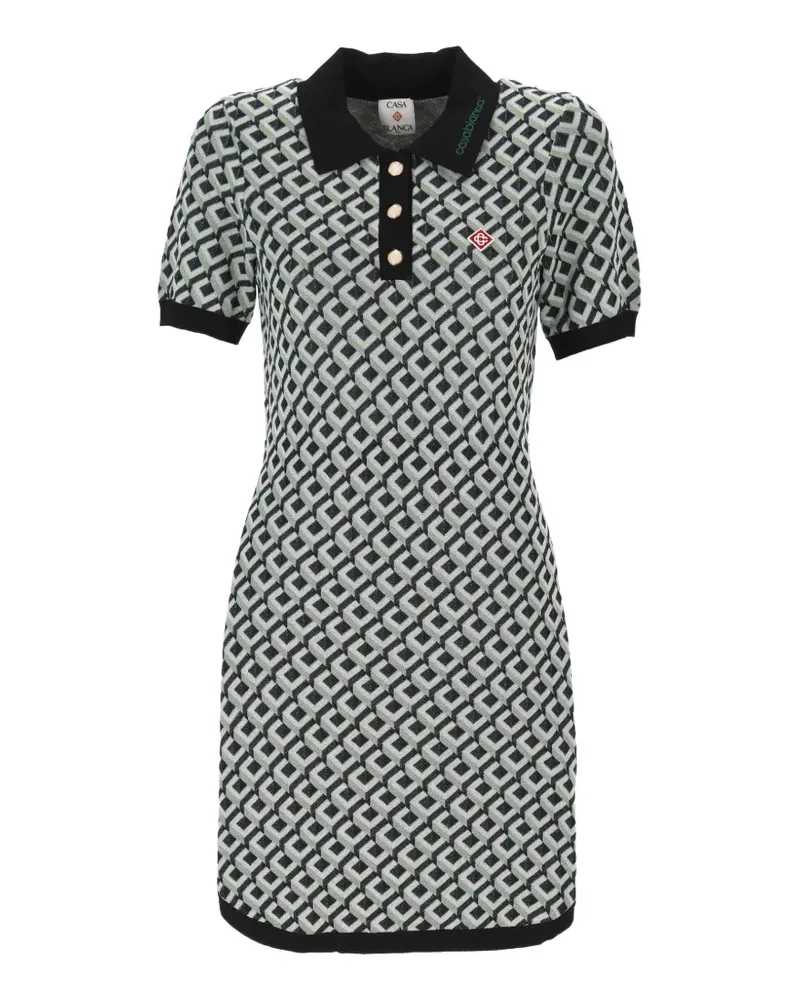 Casablanca Paris Cubist CC Monogram polo midi dress - Grün Grün