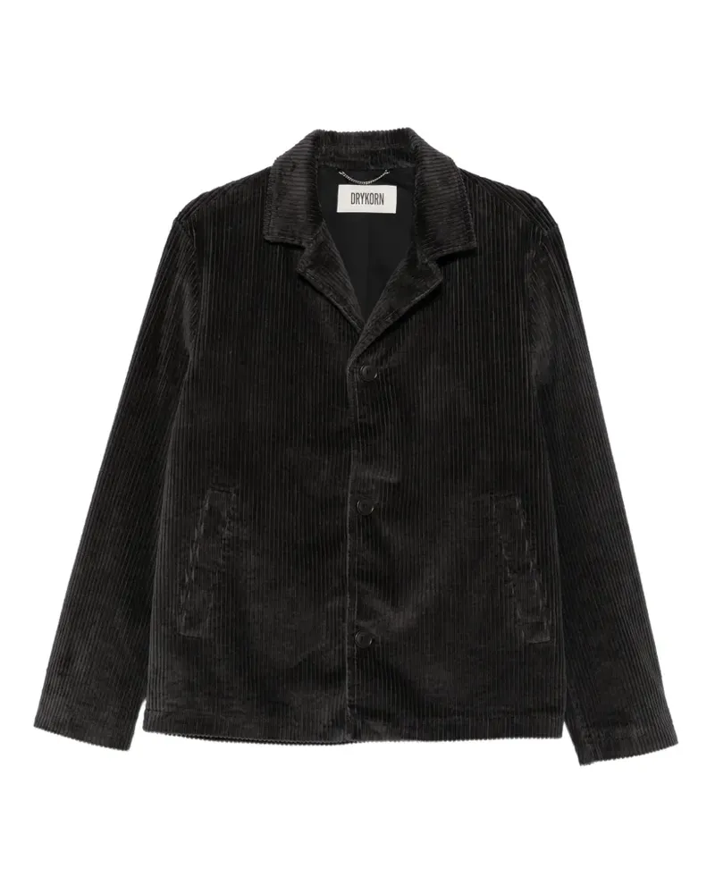 Drykorn Louvin Cordjacke mit Knöpfen - Schwarz Schwarz