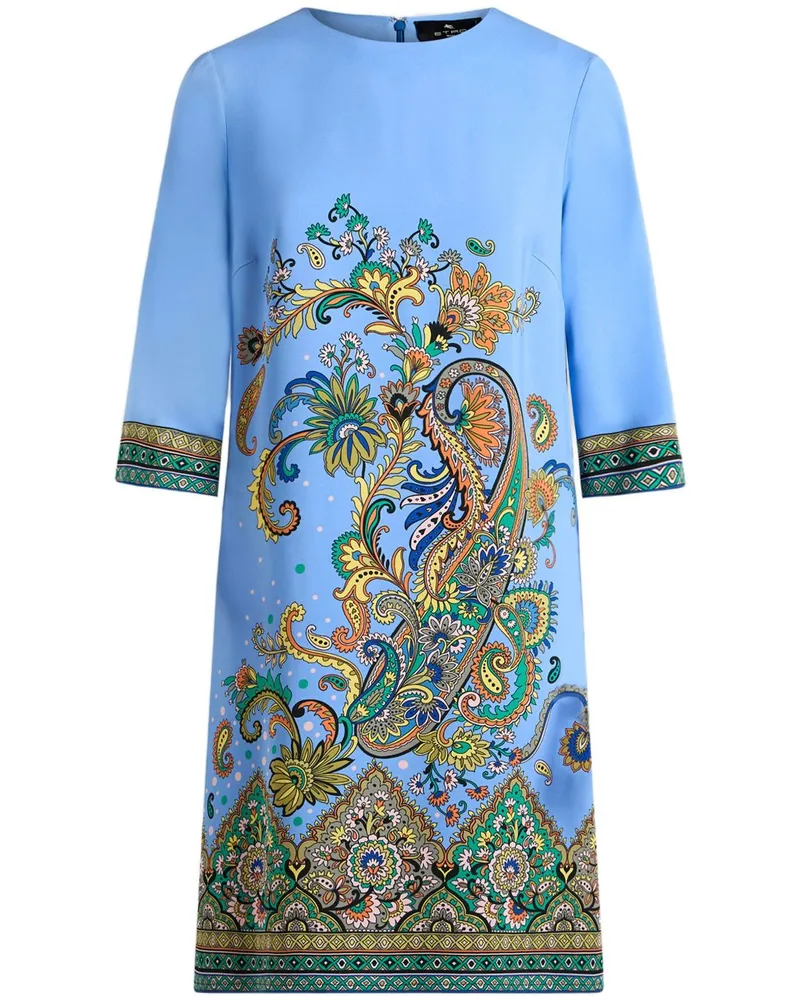 Etro Kleid mit Paisley-Print - Blau Blau