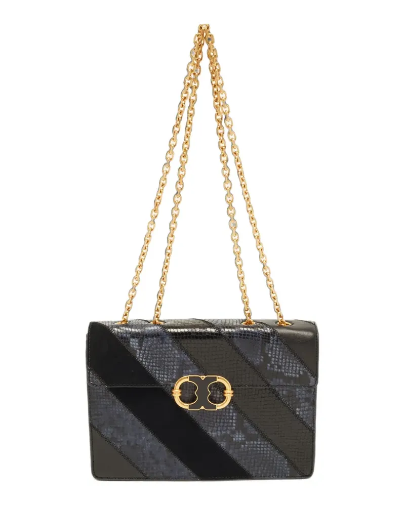 Tory Burch Mittelgroße Gemini Link Schultertasche - Blau Blau