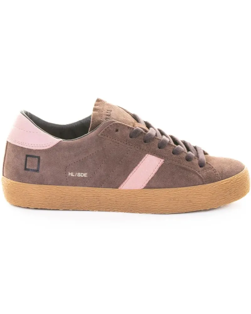 D.A.T.E. Sneakers mit Wildledereinsätzen - Braun Braun
