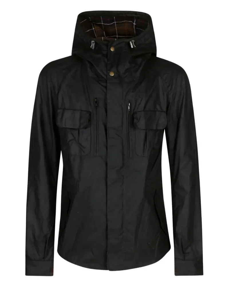 Barbour Jacke mit Kapuze - Schwarz Schwarz