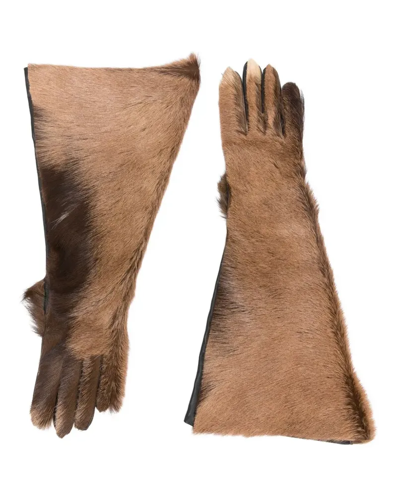Magda Butrym Handschuhe aus Schafsleder - Braun Braun