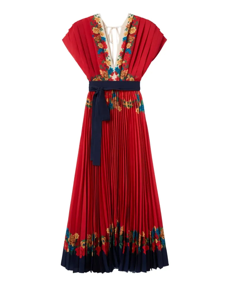 La DoubleJ Kleid mit Blumenmuster - Rot Rot