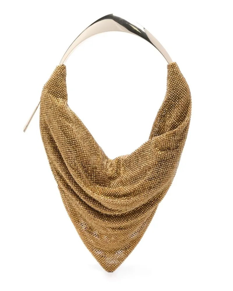 Benedetta Bruzziches Ursolina Handtasche mit Strass - Gold Gold