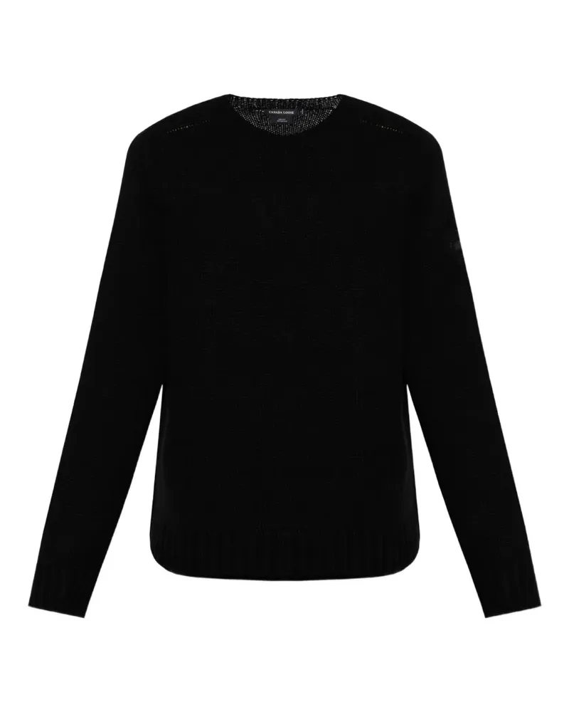 Canada Goose logo-detail ribbed-knit sweater - Schwarz Schwarz