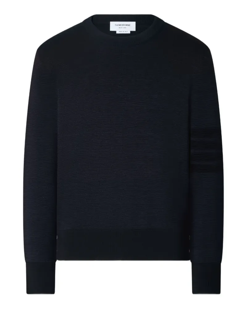 Thom Browne Ottoman Milano Stitch Bar Bomberpullover - Blau Blau