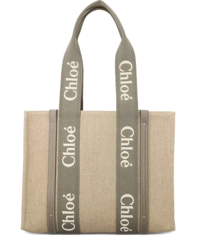 Chloé Woody tote bag - Nude Nude