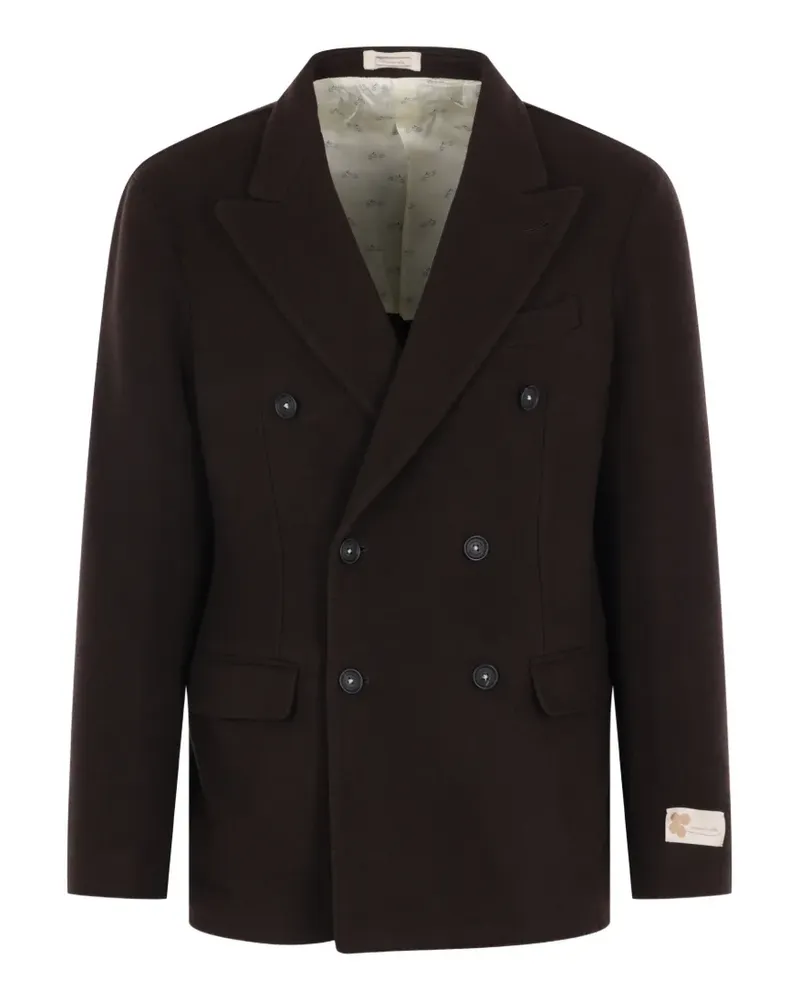Massimo Alba Doppelreihiger Brando Blazer - Braun Braun