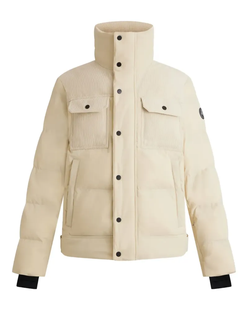 FUSALP Carlo corduroy-panel quilted ski jacket - Nude Nude