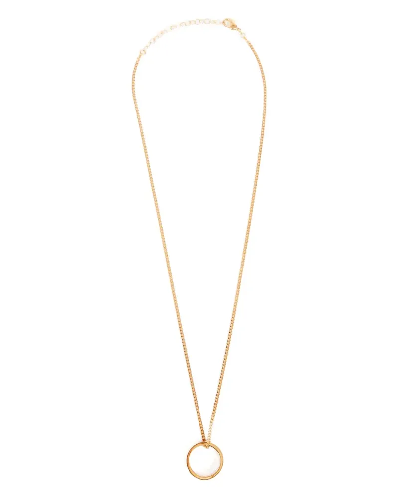 Maison Margiela Halskette mit Logo-Anhänger - Gold Gold