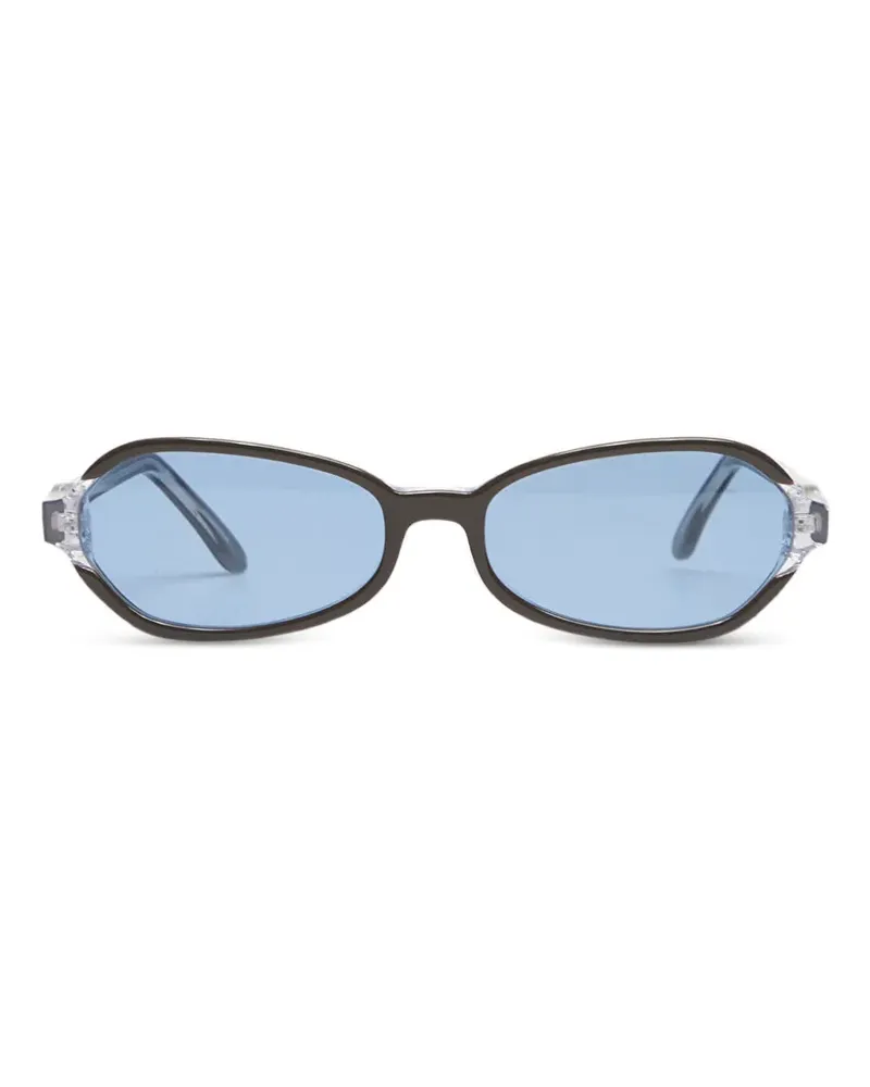 Our Legacy Drain geometric-frame sunglasses - Schwarz Schwarz