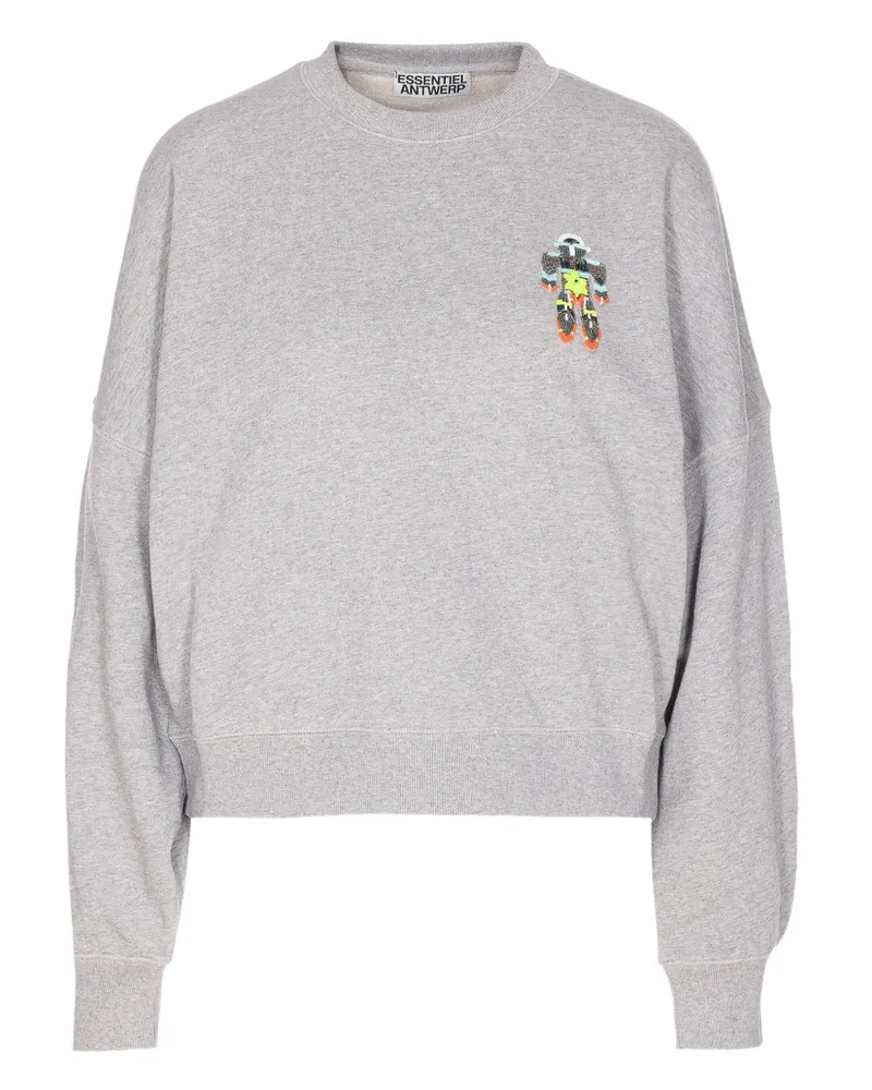 Essentiel beaded-robot sweatshirt - Grau Grau