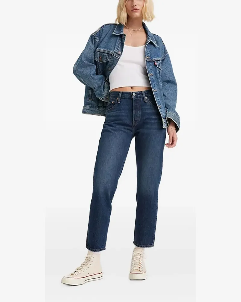 Levi's 501 Cropped-Jeans - Blau Blau