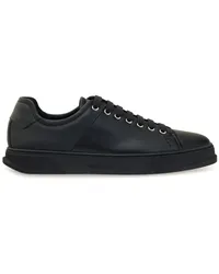 Ferragamo Sneakers mit Kontrasteinsatz Schwarz