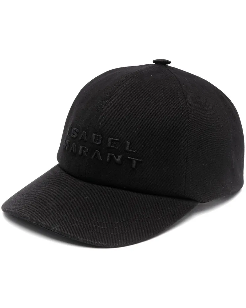 Isabel Marant Tyron Baseballkappe mit Logo - Schwarz Schwarz