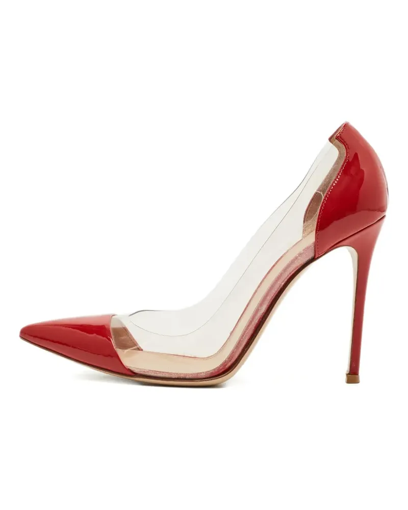 Gianvito Rossi Plexi pointed-toe pumps - Rot Rot
