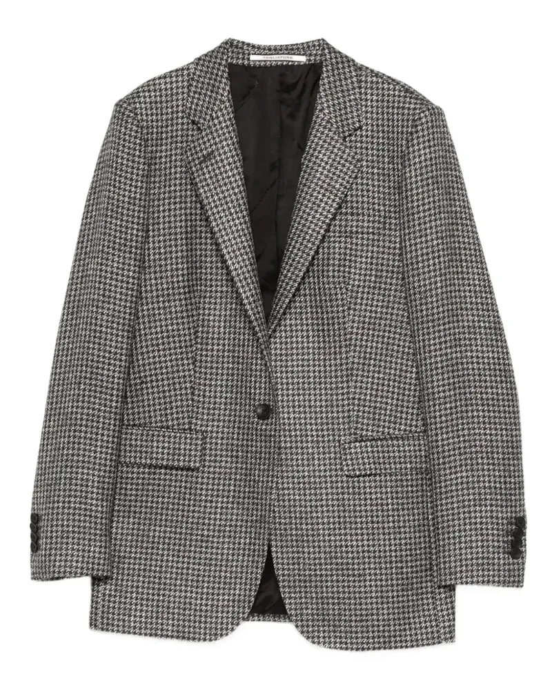 Tagliatore houndstooth single-breasted blazer - Grau Grau