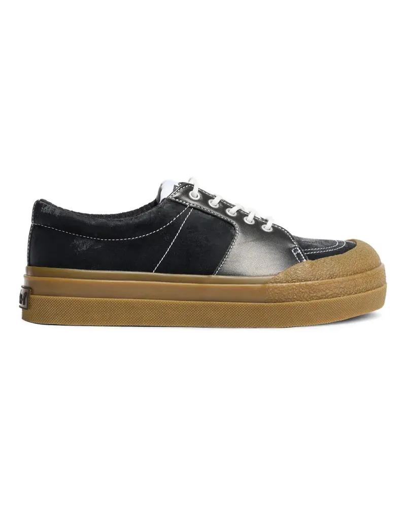 ash Aster Sneakers mit Kontrastnähten - Schwarz Schwarz