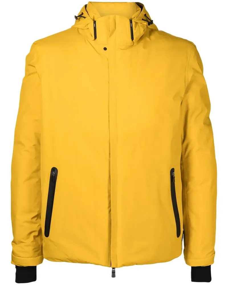 Herno Gefütterte Kapuzenjacke - Gelb Gelb