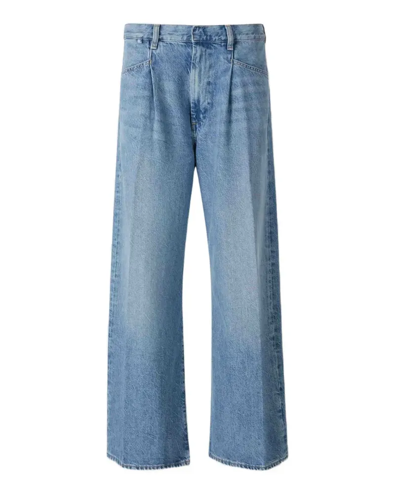 Citizens of humanity pleated wide-leg jeans - Blau Blau