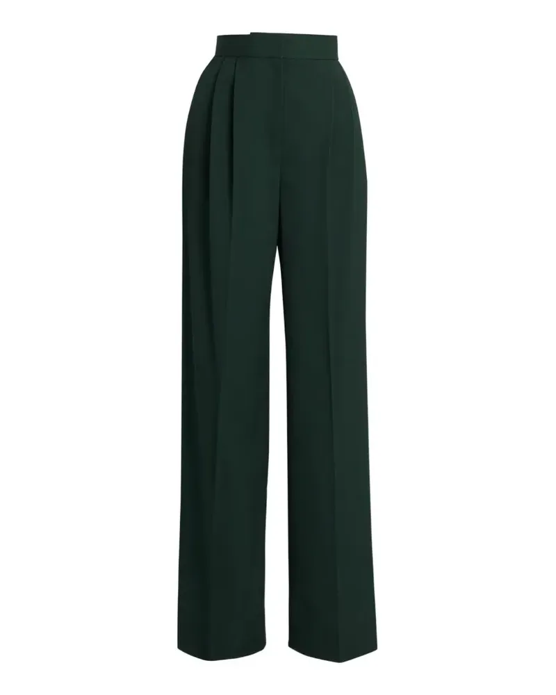 Erdem Weite Hose mit Bundfalten - Grün Grün