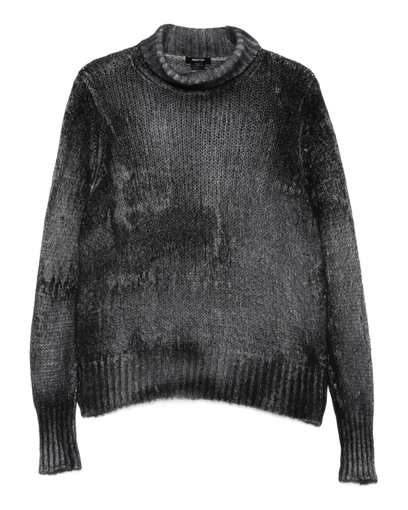 Avant Toi Grob gestrickter Rollkragenpullover - Grau Grau