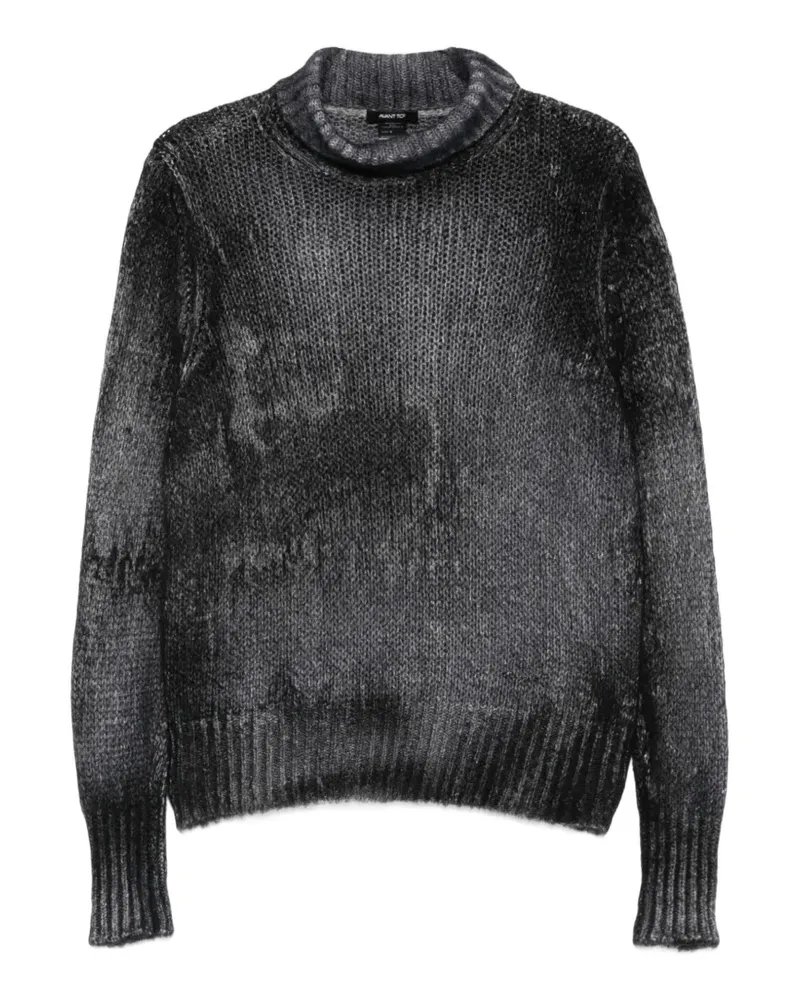 Avant Toi Grob gestrickter Rollkragenpullover - Grau Grau