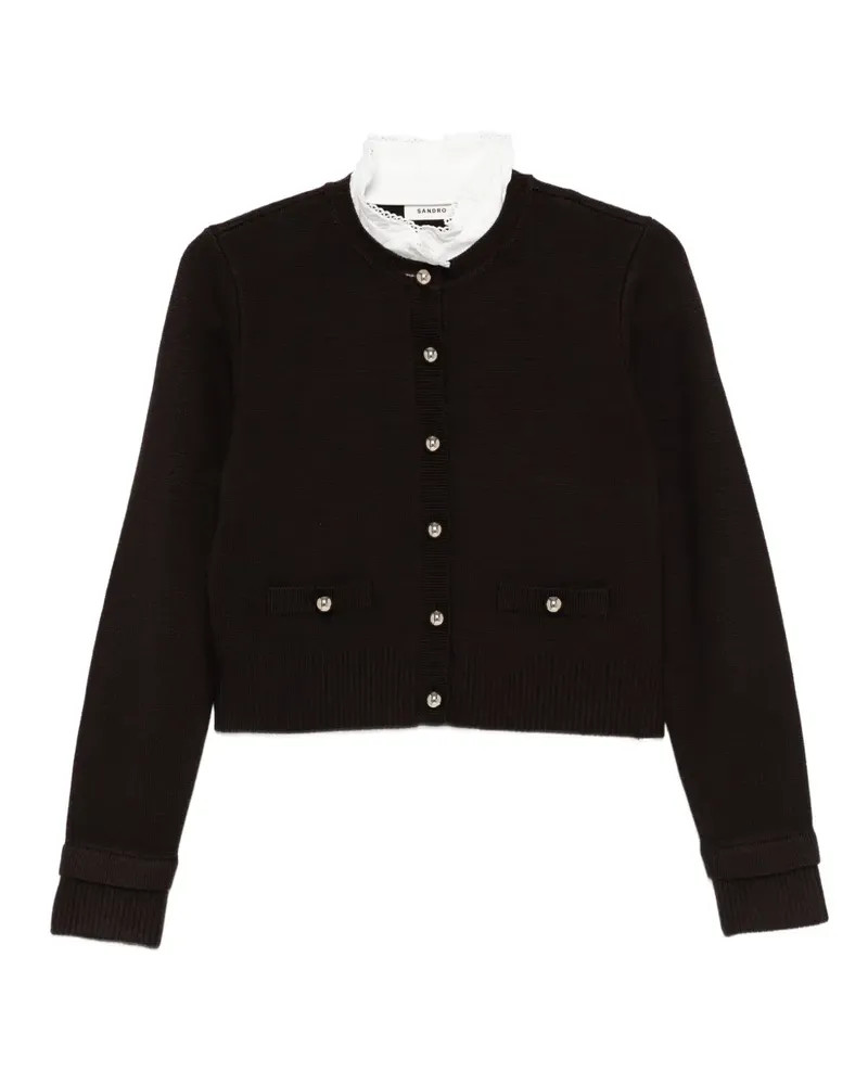 Sandro Cardigan mit Knöpfen - Braun Braun