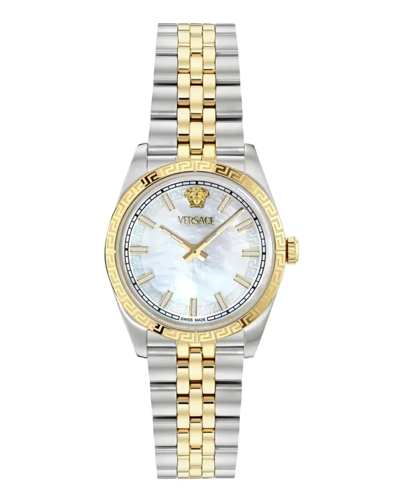 Versace Millenyium Greca-embellished 32mm watch - Weiß Weiß