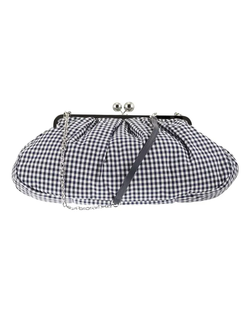 Max Mara check-pattern clutch bag - Blau Blau