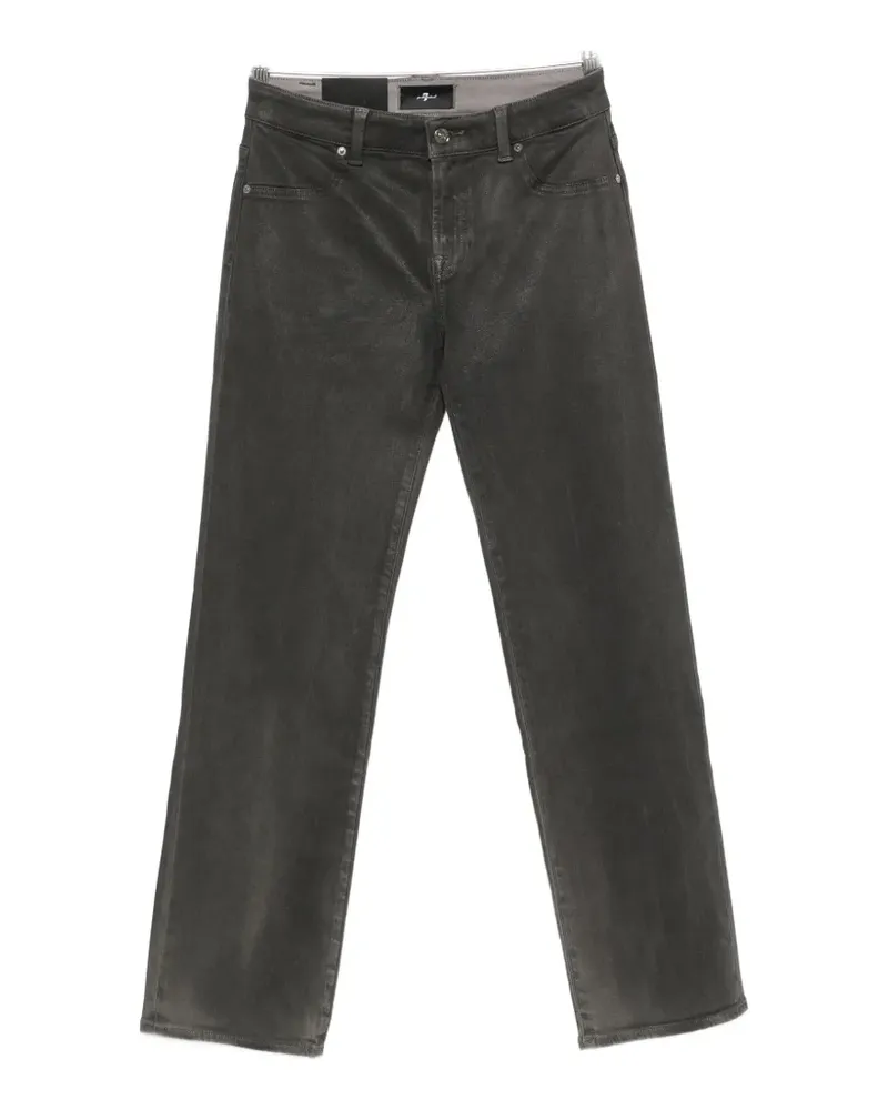 7 for all mankind Calie logo-patch straight jeans - Grau Grau
