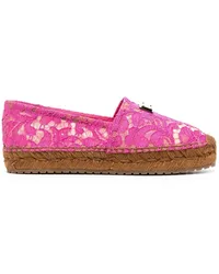 Dolce & Gabbana Espadrilles mit Logo-Schild Rosa